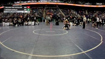 4A 126 lbs Cons. Round 1 - William Finn Hoveland, East Mecklenburg High School vs Hutson Catullo, Green Hope