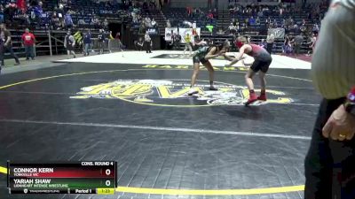 116 lbs Cons. Round 4 - Connor Kern, Yorkville WC vs Yariah Shaw, Lionheart Intense Wrestling
