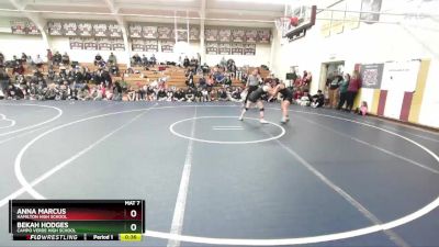 132 lbs 3rd Place Match - Bekah Hodges, Campo Verde High School vs Anna Marcus, Hamilton High School