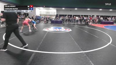 132 lbs Quarterfinal - Chloe Wehry, MN vs Caroline Hilton, TN