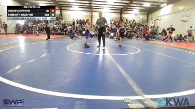 52 lbs Rr Rnd 5 - Remmi Schwahn, Chandler Takedown Club vs Serenity Brasher, Buck Pride Wrestling