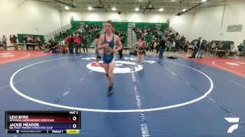 120 lbs Cons. Semi - Levi Byrd, Wyoming Underground Wrestling vs Jackie Meador, Big Piney Pinners Wrestling Club