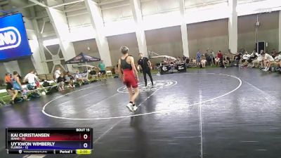 120 lbs Placement Matches (8 Team) - Kai Christiansen, Idaho vs Uy`Kwon Wimberly, Florida