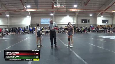 105 lbs Cons. Round 2 - Belen Palmer, Benjamin Logan vs Maiya Corbin, Delaware Hayes