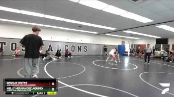 125 lbs Semifinal - Kenslie Watts, San Clemente High Girls Wrestl vs Nelly Hernandez Aquino, Santa Ana Wrestling Club