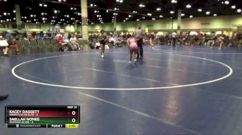 105 lbs Round 3 (8 Team) - Kacey Daggett, Hawkstyle MX Elite vs Saellah Nomee, Montana Silver