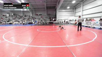 75 lbs Rr Rnd 1 - Wyatt Smith, Buffalo Valley Wrestling Club EL Black vs Lucas Thompson, Broad Axe White