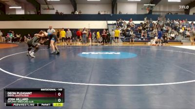 149 lbs Quarterfinal - Josh Hillard, Diplomat Wrestling Club vs Deon Pleasant, Drexel (Unattached)