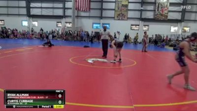 100 lbs Semis (4 Team) - Ryan Allman, DARKHORSE WRESTLING CLUB - BLACK vs Curtis Cubbage, BLACKHAWK WC