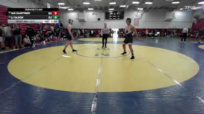 217 lbs Cons. Round 2 - Ian Sanftner, Acalanes vs LJ Olson, Dela Salle