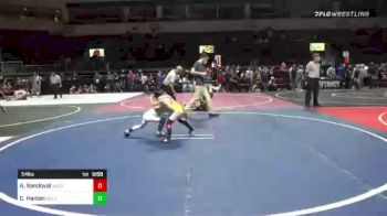 54 lbs Quarterfinal - Arian Sandoval, Bagdad Copperhead WC vs Clace Hanlon, Gold Rush