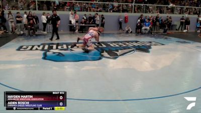 220 lbs Round 1 - Hayden Martin, Avalanche Wrestling Association vs Aiden Roschi, Chugach Eagles Wrestling Club