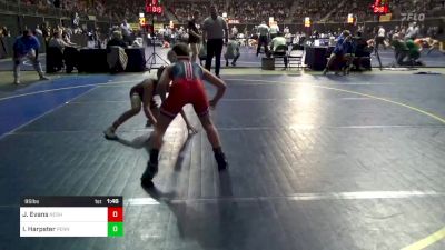 95 lbs Round Of 32 - Isaac Harpster, Penns Valley vs James Evans, Neshaminy