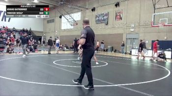 149 lbs Quarterfinal - Josue Gutierrez, Clackamas Community College vs Trevor Wolf, Southern Oregon