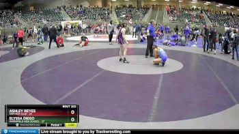 106 lbs 3rd Place Match - Elyssa Diego, Marshfield High School vs Ashley Reyes, Taft Mat Club