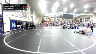 132 lbs Champ. Round 1 - Brody Perez, La Serna vs Noah Piccolo, Trabuco Hills