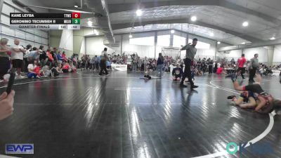 49 lbs Quarterfinal - Kane Leyba, Team Tulsa Wrestling Club vs Geronimo Tecumseh II, Mojo Grappling Academy
