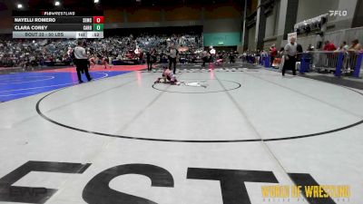 50 lbs Semifinal - Nayelli Romero, Salem Elite Mat Club vs Clara Corey, Carolina Reapers