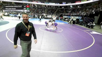 I-165 lbs Cons. Round 4 - William Wood, Brockport vs Kristopher Mihalitsas, Pittsford