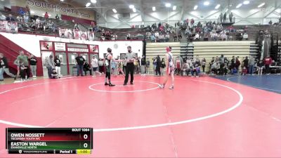 102-111 lbs Quarterfinal - Owen Nossett, Tecumseh Youth WC vs Easton Wargel, Evansville North