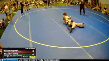 138 lbs Cons. Round 3 - Grady Bowman, ROUGHNECKS WRESTLING CLUB vs Braedyn Baryo, Michigan West Wrestling Club