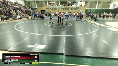 138 lbs Champ. Round 2 - Lukas Teague, Port Angeles vs Keenan Shaffer, Stadium