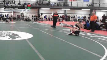 103 lbs Consi Of 8 #2 - Maximillian Shvartsman, Burlington vs Chrystian Velez, Hilton