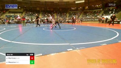 70 lbs Semifinal - John (JJ) Martinez, Black Fox Academy vs James Messina, Ruthless WC