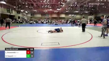 106 lbs Rr Rnd 2 - Logan Brzozowski, Pirate Wrestling Club vs Aaron August, Seahawks Blue