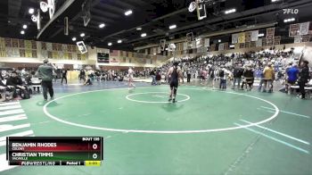 150 lbs Champ. Round 1 - Benjamin Rhodes, Colony vs Christian Timms, Vacaville