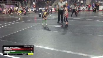 65 lbs Cons. Round 2 - Brindley Mazzulla, Team Nebraska vs Liliana Sharp, Team Utah
