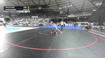 Boys 2A 113 lbs Cons. Round 2 - Eagle Clark, Toppenish vs Jacob Wilkins, Olympic
