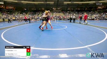 195 lbs Semifinal - Preston Sowder, Chandler Takedown Club vs Brohk Townley, Pawhuska Elks Takedown