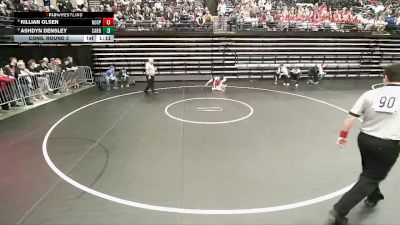 3A 106 lbs Cons. Round 3 - Ashdyn Densley, Carbon vs Killian Olsen, North Sanpete