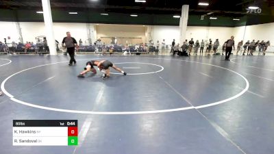 80 lbs Consi Of 8 #2 - King Hawkins, NY vs Rylan Sandoval, OK