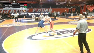 2A 285 lbs Quarterfinal - Cody Moss, Chatham (Glenwood) vs Wynn Philippi, Arlington Heights (St. Viator)