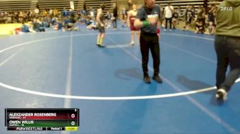 215 lbs Quarterfinals (8 Team) - Alexzander Rosenberg, Wabasso vs Owen Willis, Sartell