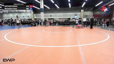 120 lbs Semifinal - Matthew Brock, 3F Wrestling vs Macauley Fuld, Crutchmer Wrestling
