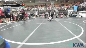 73-76 lbs Rr Rnd 3 - Braxton Richardson, Tecumseh Youth Wrestling vs Zaiden Dietz, D3 Wrestling Cluib