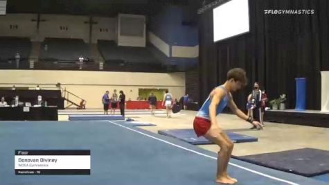 Donovan Diviney - Floor, WOGA Gymnastics - 2021 USA Gymnastics Development Program National Championships