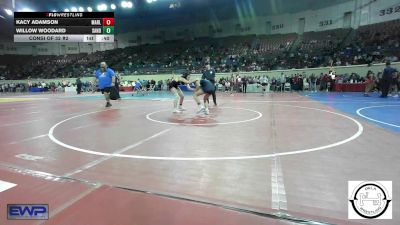 120 lbs Consi Of 32 #2 - Kacy Adamson, Marlow Outlaws Jh vs Willow Woodard, Sand Springs Jr High