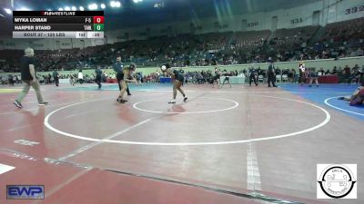 120 lbs Consi Of 32 #2 - Myka Loman, F-5 Grappling vs Harper Stand, Tahlequah Wrestling Club