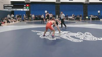 133 lbs Cons. Round 2 - AJ Hague, Colorado Mesa vs Arad Ahangi, Simon Fraser (b.c.)