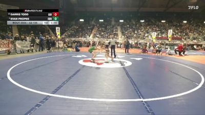 4A-106 lbs Champ. Round 1 - Darris Todd, Green River vs Evan Propes, Kelly Walsh