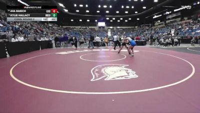155 lbs Cons. Round 2 - Ava Babich, Leavenworth HS vs Kylie Hallacy, Wichita-Bishop Carroll Hs