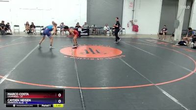 130 lbs Round 1 (8 Team) - Marco Costa, California vs Cayden Neisen, Minnesota Blue