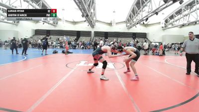 154-H lbs Semifinal - Lukas Ryan, Barn Brothers vs Justin D`Arce, Prime Wrestling Club