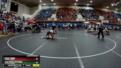 132 lbs Champ. Round 2 - Cole Tibbs, Landon School vs Matthew Fetters, St. Mary`s Ryken