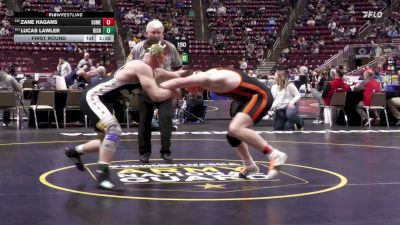 215 lbs First Round - Zane Hagans, Somerset vs Lucas Lawler, Bishop McDevitt