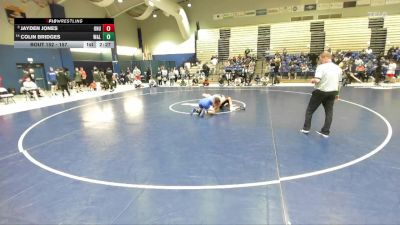 157 lbs Champ. Round 1 - Jayden Jones, Ohio Northern vs Colin Bridges, Washington & Lee